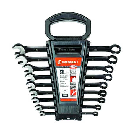 Crescent Crescent X10 12 Point Metric Combination Wrench Set 9 pc CCWS9BM